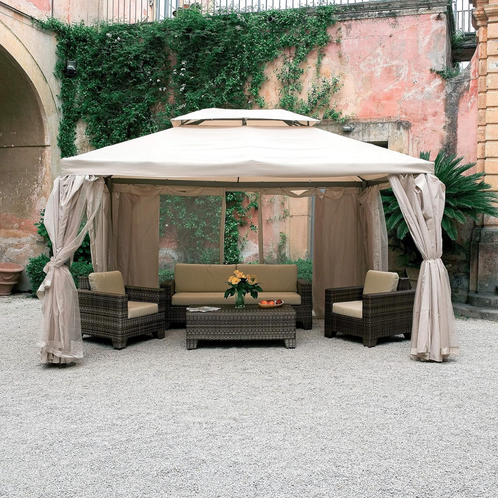 Telo Tetto Verde 3x3 Impermeabile Per Ricambio Gazebo Richiudibile