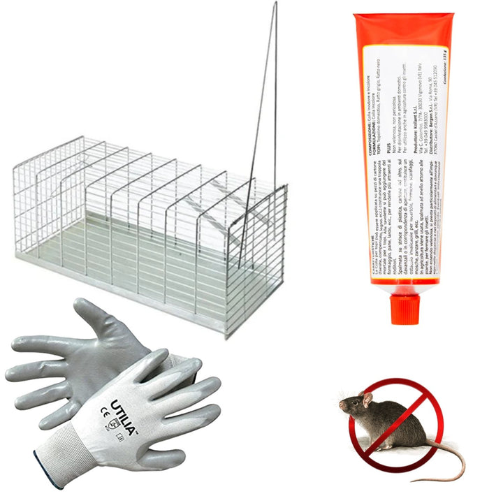 Kit Cattura Topi Ratti Animali indesiderati - Mod.1