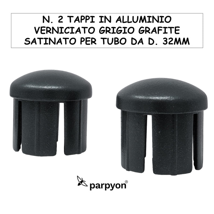 Accessori Ringhiera Grigio - Tappi corrimano d.32