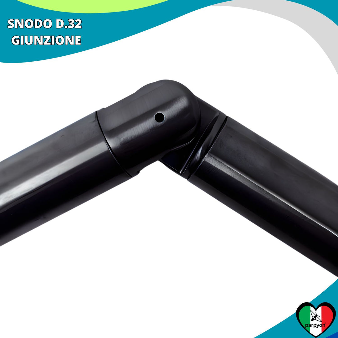 Accessori Ringhiera Grigio G.- Giunzione Snodo Tubo D.32