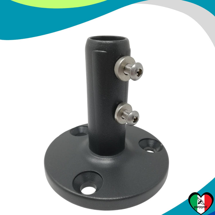 Accessori Ringhiera Grigio G.- Piastra fissaggio a Pavimento