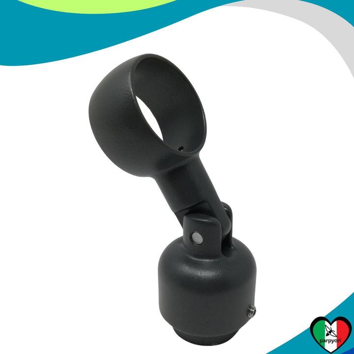 Accessori Ringhiera Grigio G.- Supporto Snodato Tubo corrimano