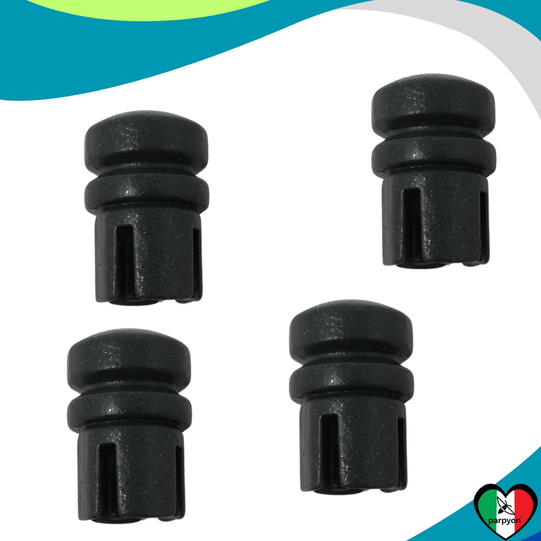 Accessori Ringhiera Grigio G.- Tappi Tubo Traversini D.13mm - 4PZ