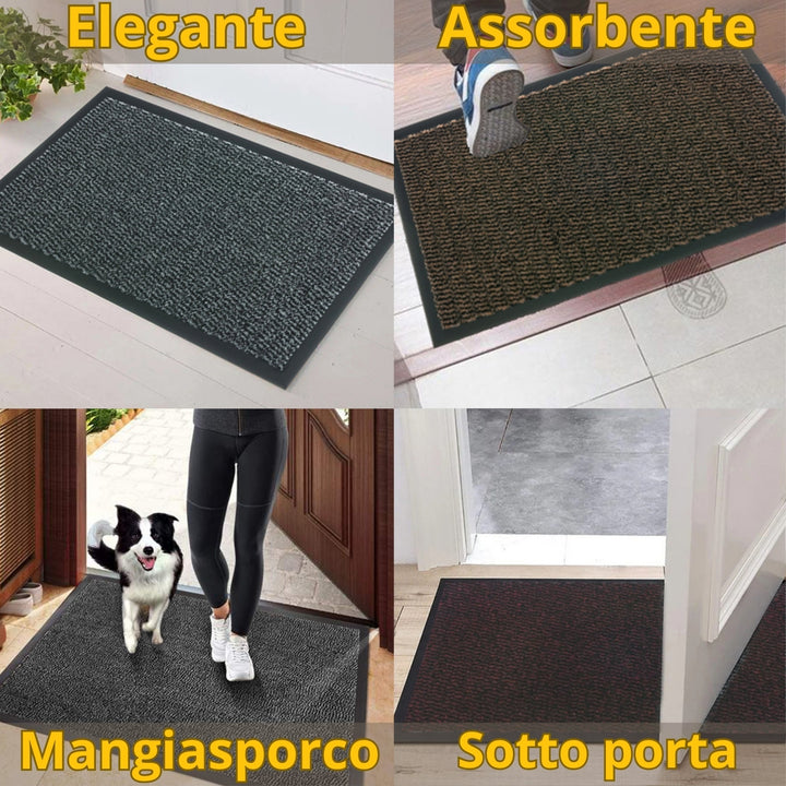 dettagli zerbino ingresso casa lipari tappeto antiscivolo entrata per interno da esterno tappeti asciugapassi #colore_rosso