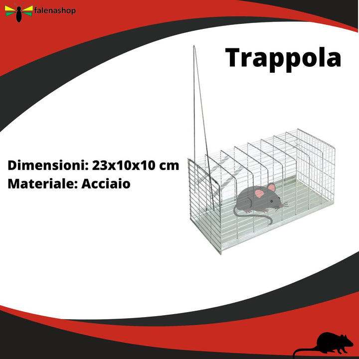 Kit Cattura Topi Ratti Animali indesiderati - Mod.1