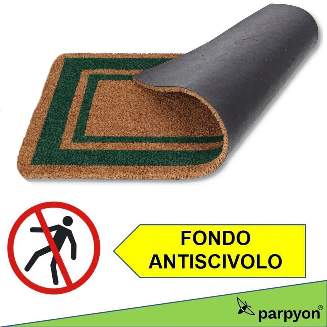 Zerbino ingresso casa Classico cm 40X80 tappeto ANTISCIVOLO zerbino in cocco