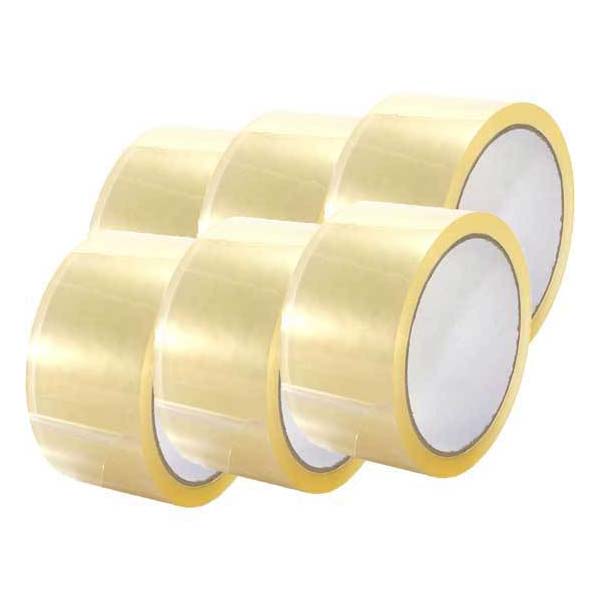 Nastro Imballaggio Trasparente N. 6 ROTOLI DA MT60x5