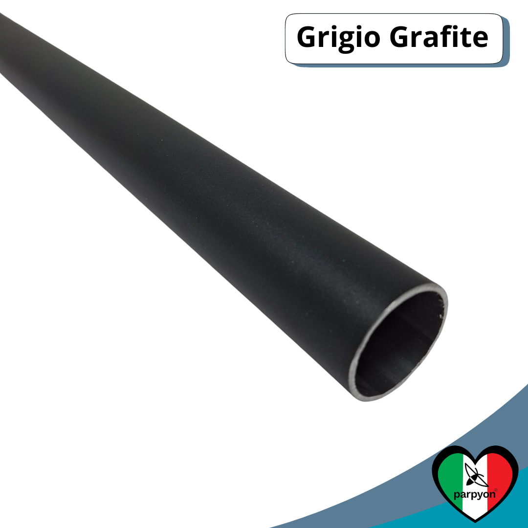 Tubo Armadio Ovale In Metallo Nero 200cm - Foto 4