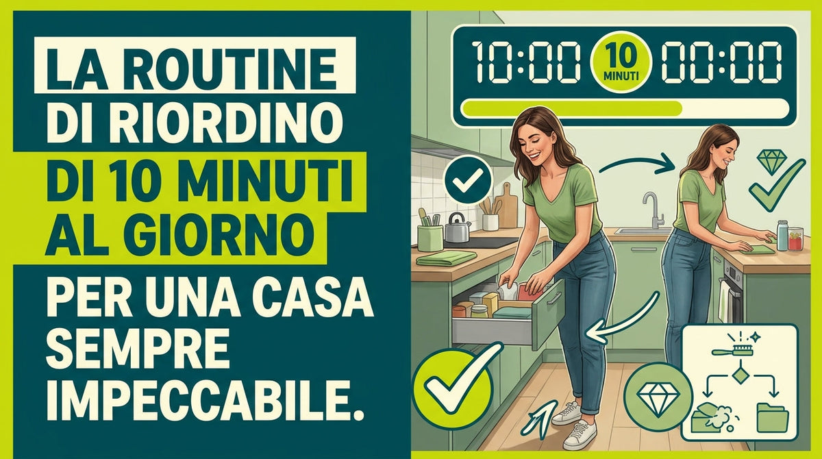 Basta pulizie infinite! La regola dei 10 minuti per una casa che sembra uscita da una rivista