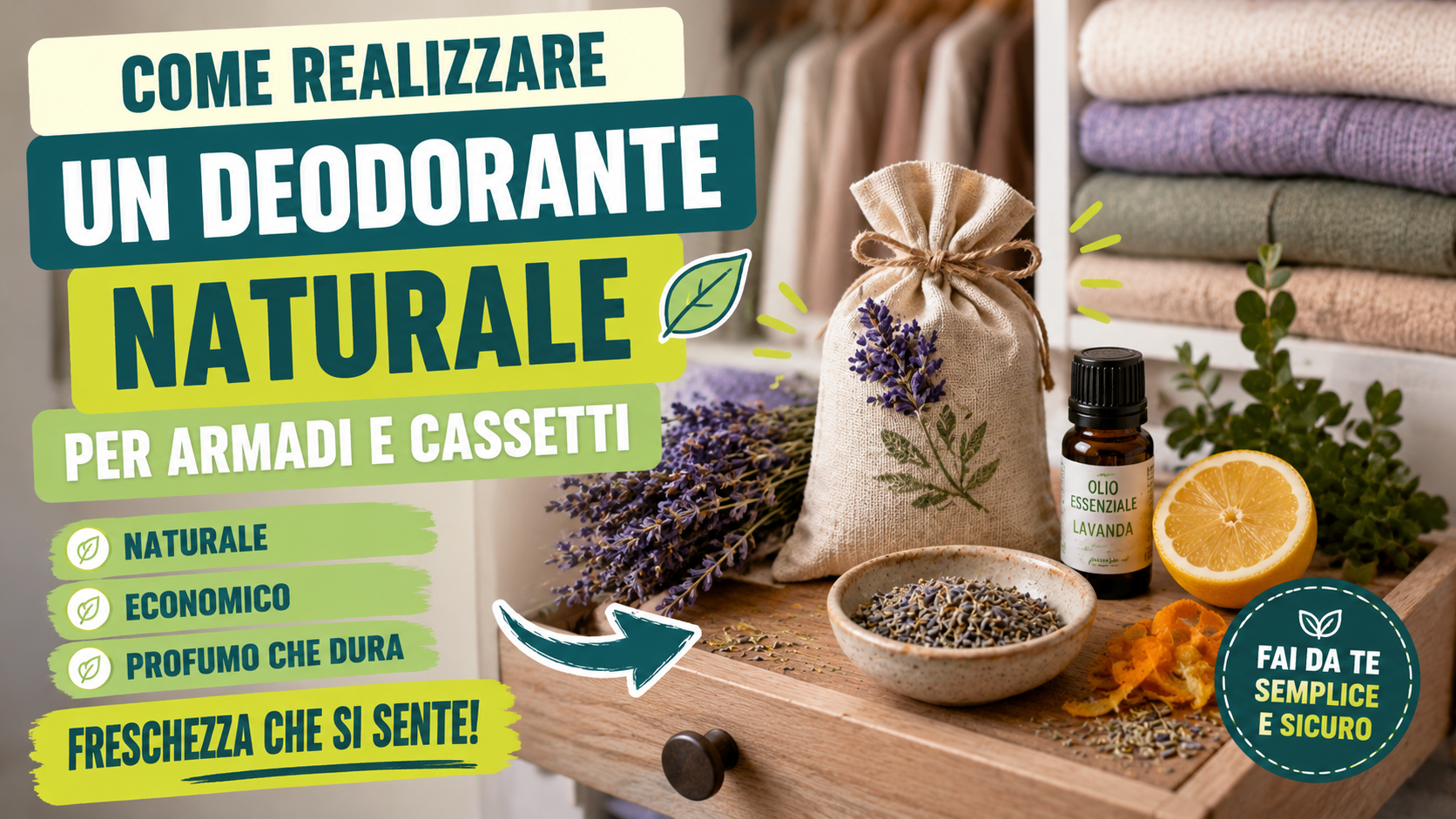 Odore di Chiuso negli Armadi? Il Trucco Naturale che usano tutti