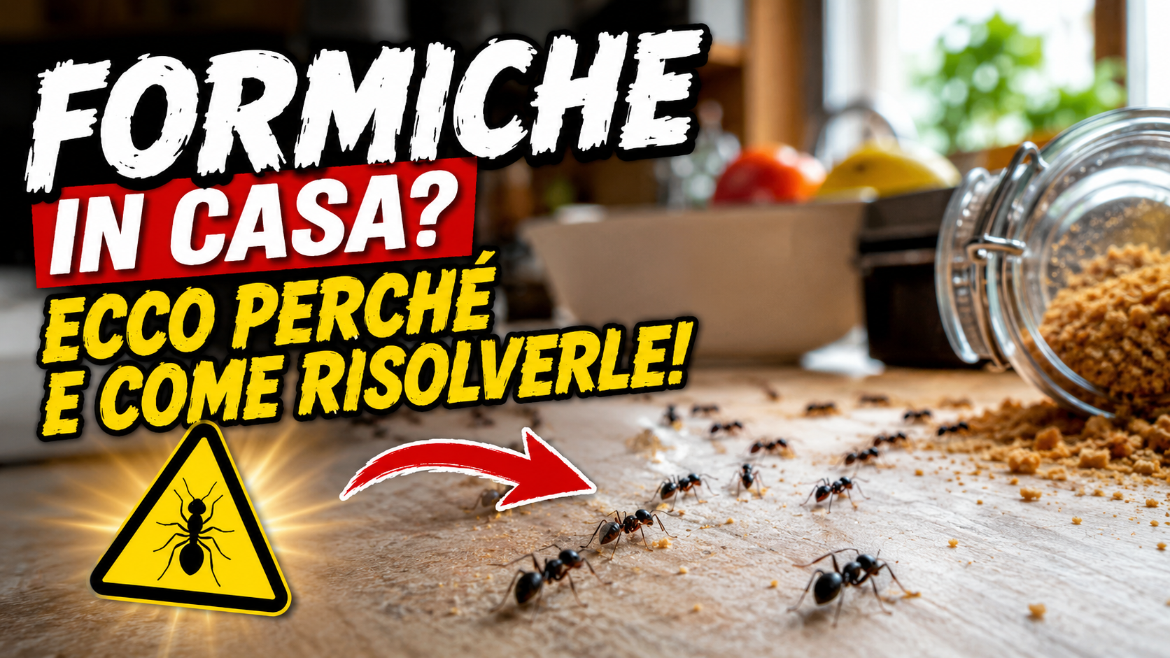 Formiche in Casa? Ecco perchè e come Risolvere