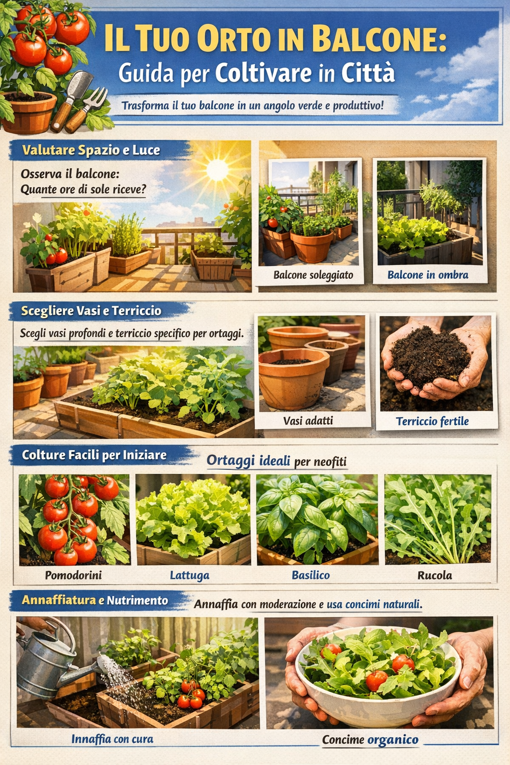 Il tuo primo orto in balcone: guida pratica per coltivare benessere in città