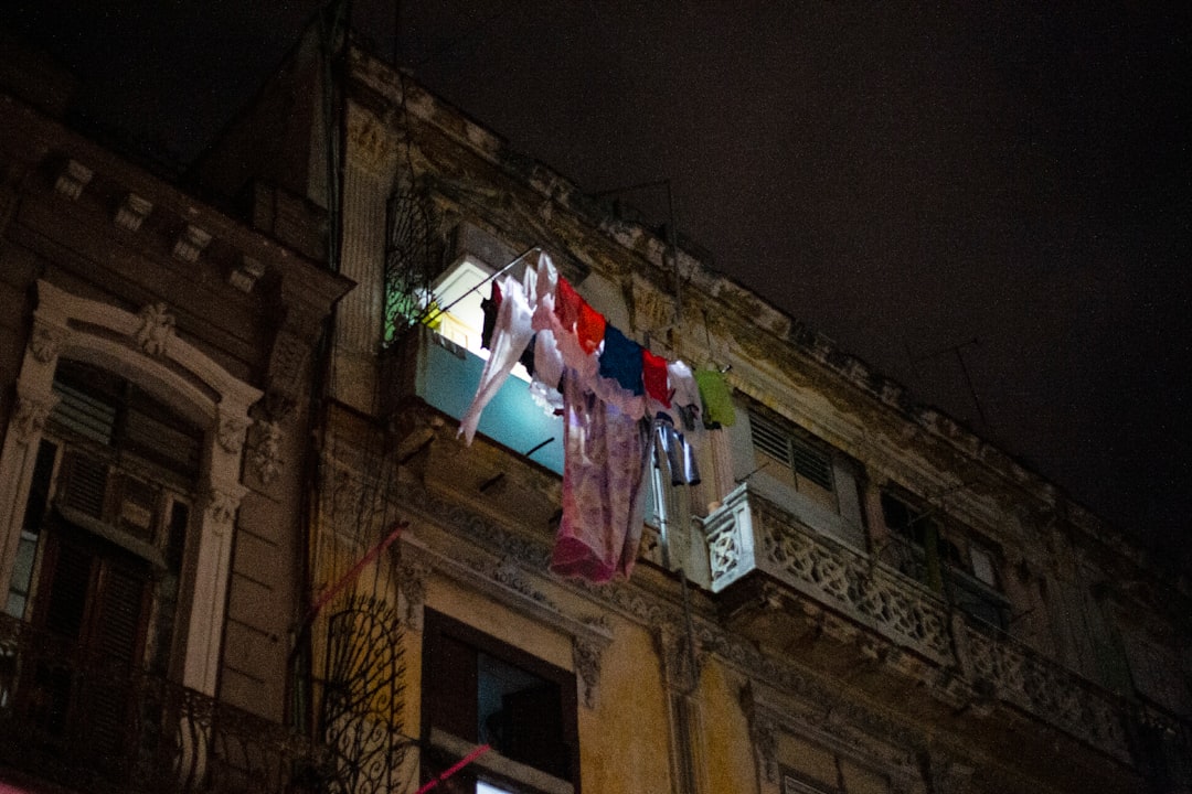 a building with clothes hanging out to dry