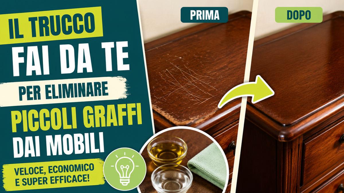 Graffi sui Mobili? Il Trucco Fai da Te che Li Fa Sparire