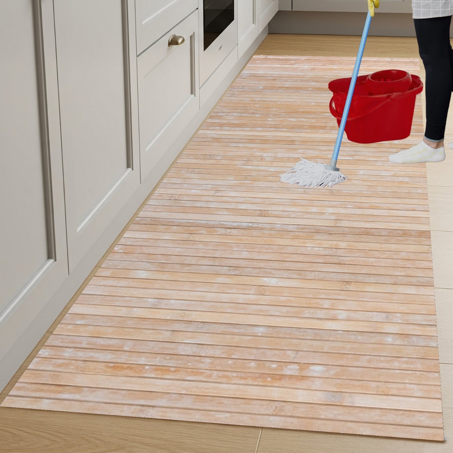 LILENO HOME Tappetino Antiscivolo In Vinile, 120x180 Cm, Trasparente, Per Tappeti Su Pavimenti Lisci, Rumorosi O Irregolari