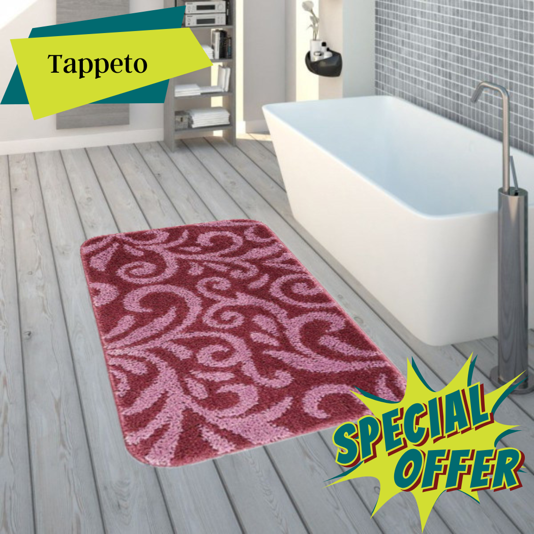 Tappeto Bagno Lavabile Antiscivolo RiKy CM 50X80