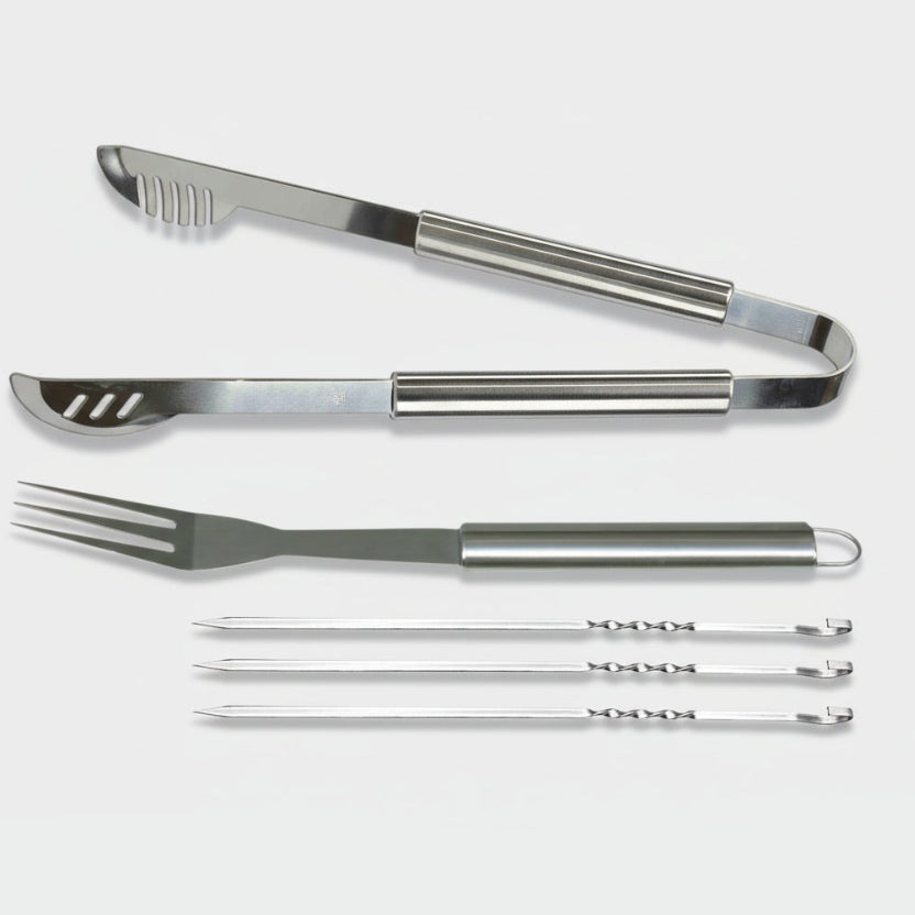 Attrezzi Barbecue Set 3 pz Pinza, Forchetta e Spiedini Acciaio falenashop.myshopify.com
