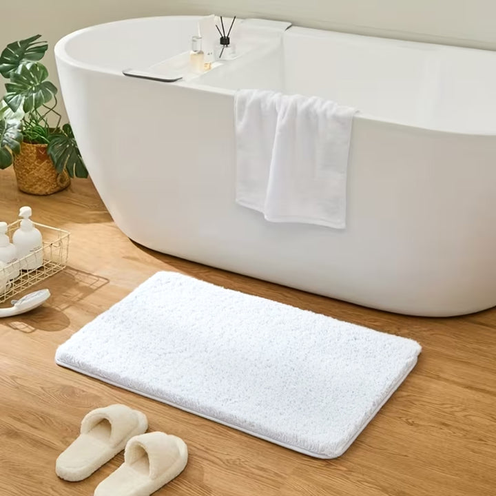 Tappeto Bagno Antiscivolo lavabile Bianco per doccia vasca MOD.103