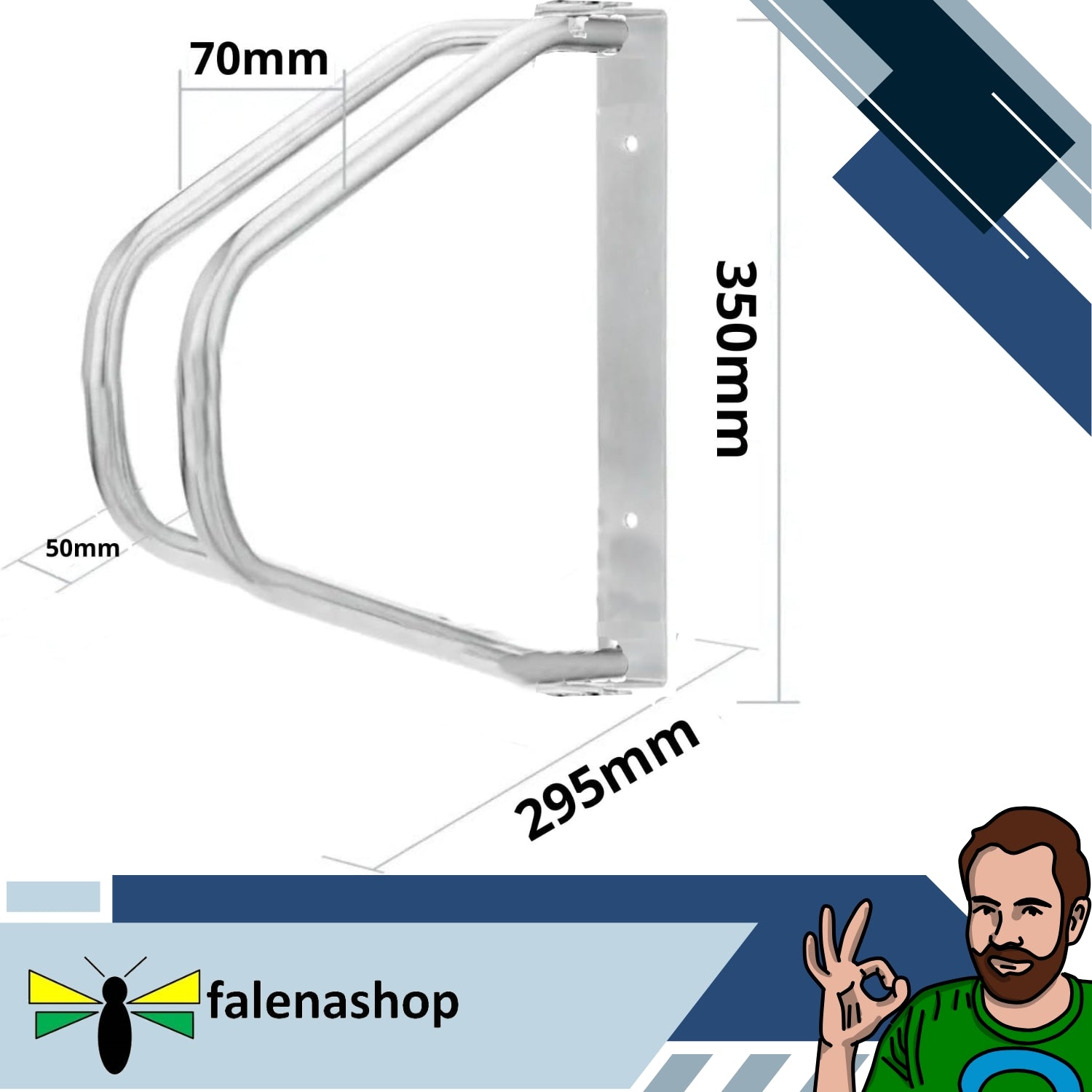 Porta biciclette da parete Pieghevole porta bici falenashop.myshopify.com