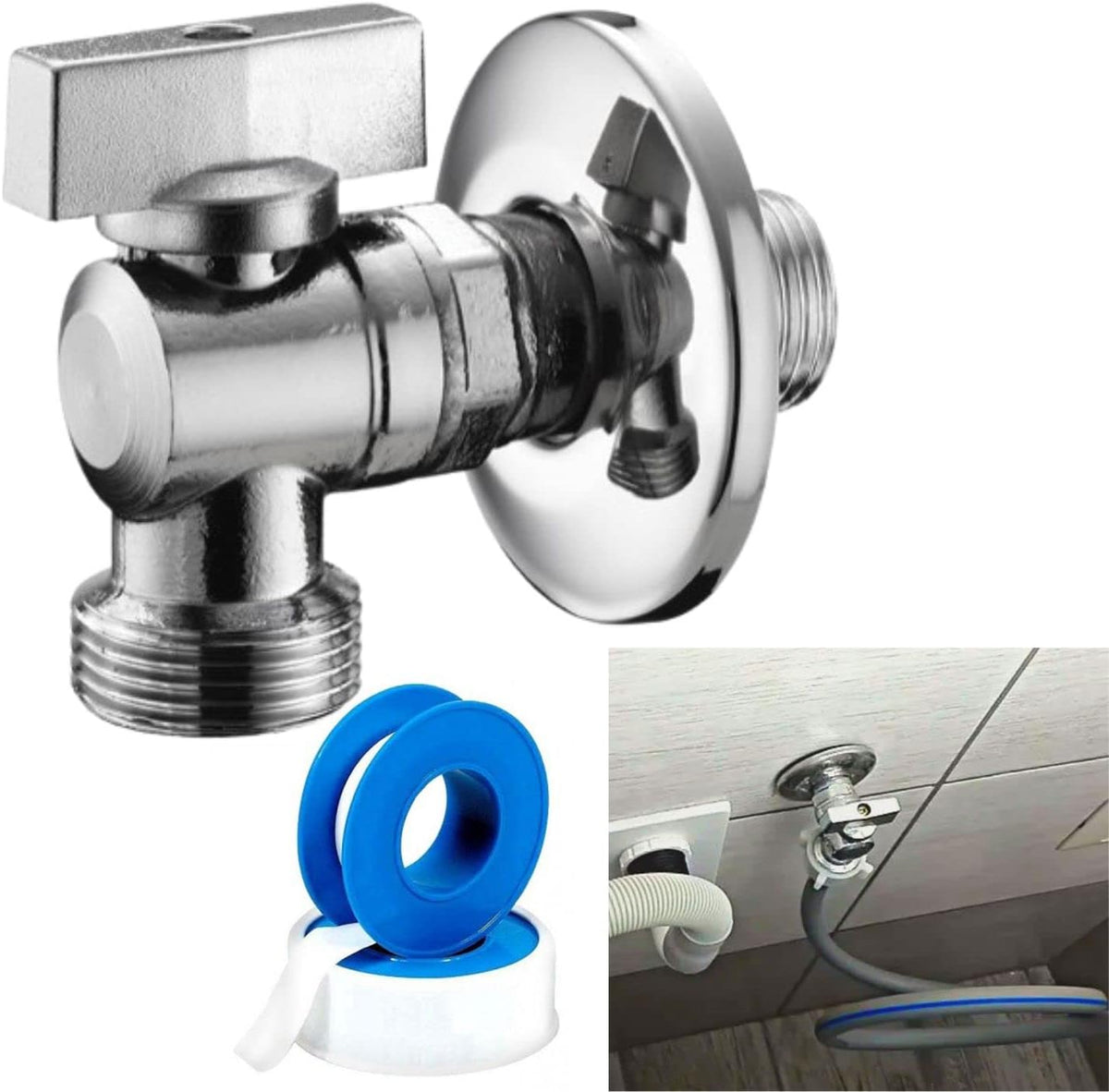 Rubinetto Giardino 1/2" pollice con uscita filettata 3/4" falenashop.myshopify.com