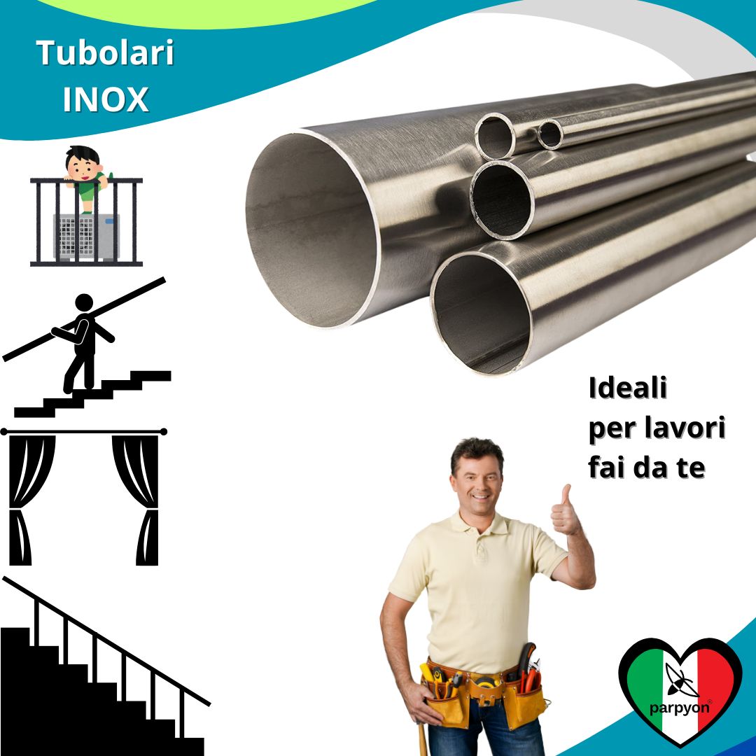 Accessori Ringhiera - Tubo Acciaio Inox D.32