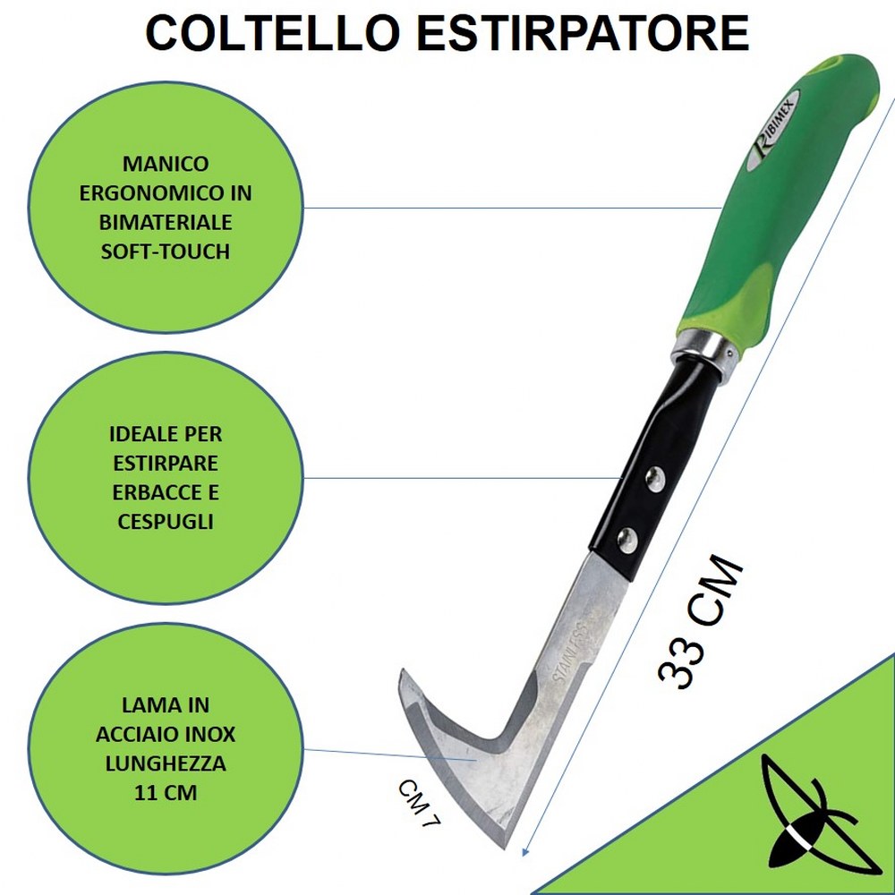 Estirpatore erbacce coltello giardinaggio falenashop.myshopify.com