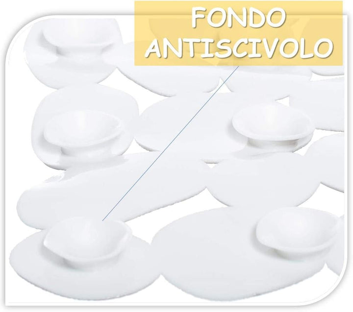 Tappeto bagno antiscivolo, tappeto doccia Antimuffa tappetino bagno lavabile