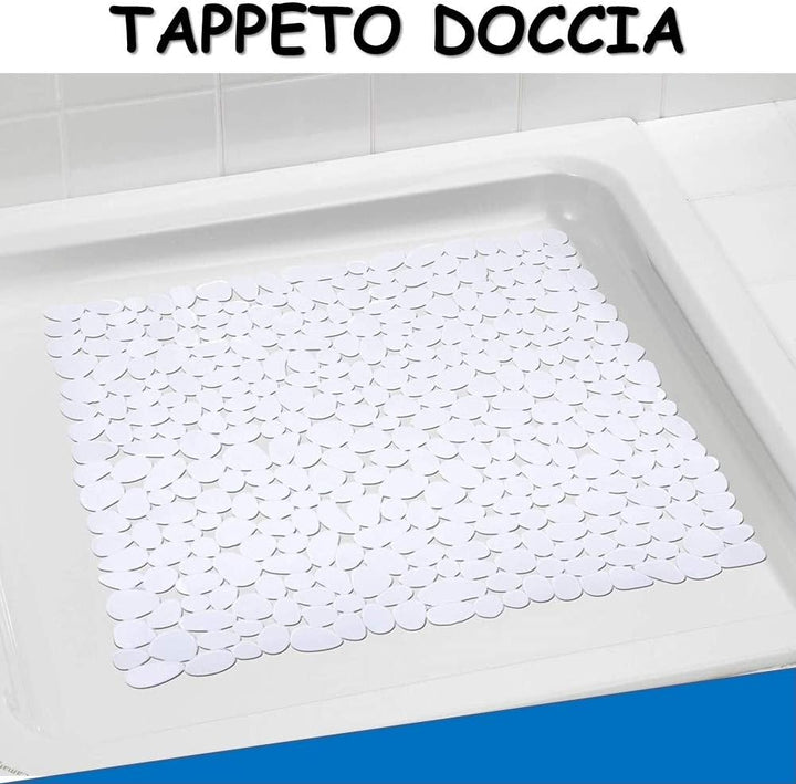 Tappeto bagno antiscivolo, tappeto doccia Antimuffa tappetino bagno lavabile
