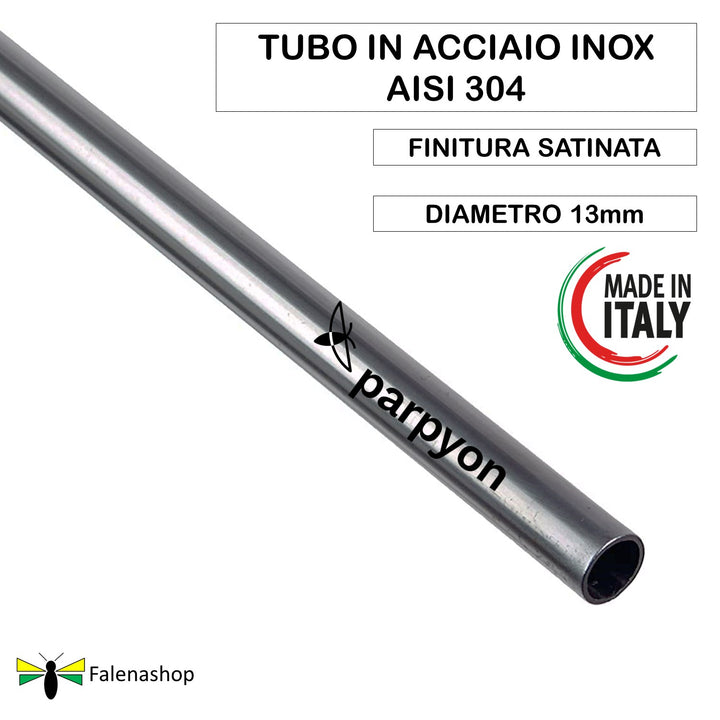 Tubo Acciaio Inox D.13mm - 12 Pz