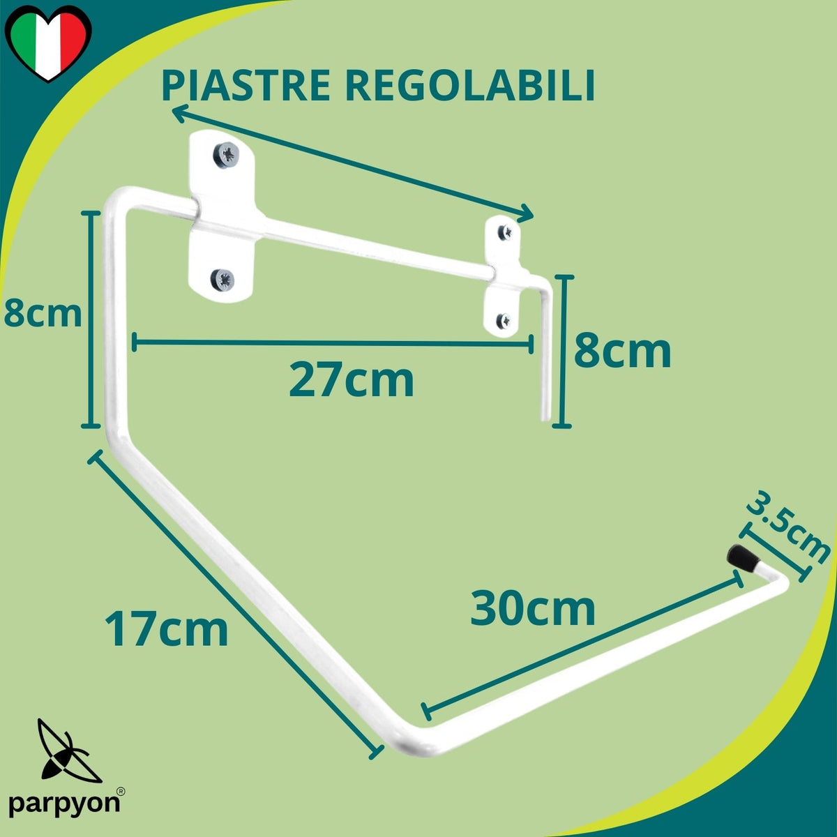 Portarotolo industriale a muro bianco Mod. 302B falenashop.myshopify.com