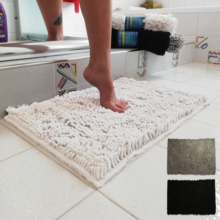 Tappeto bagno antiscivolo, tappeto doccia vasca STROMBOLI bianco