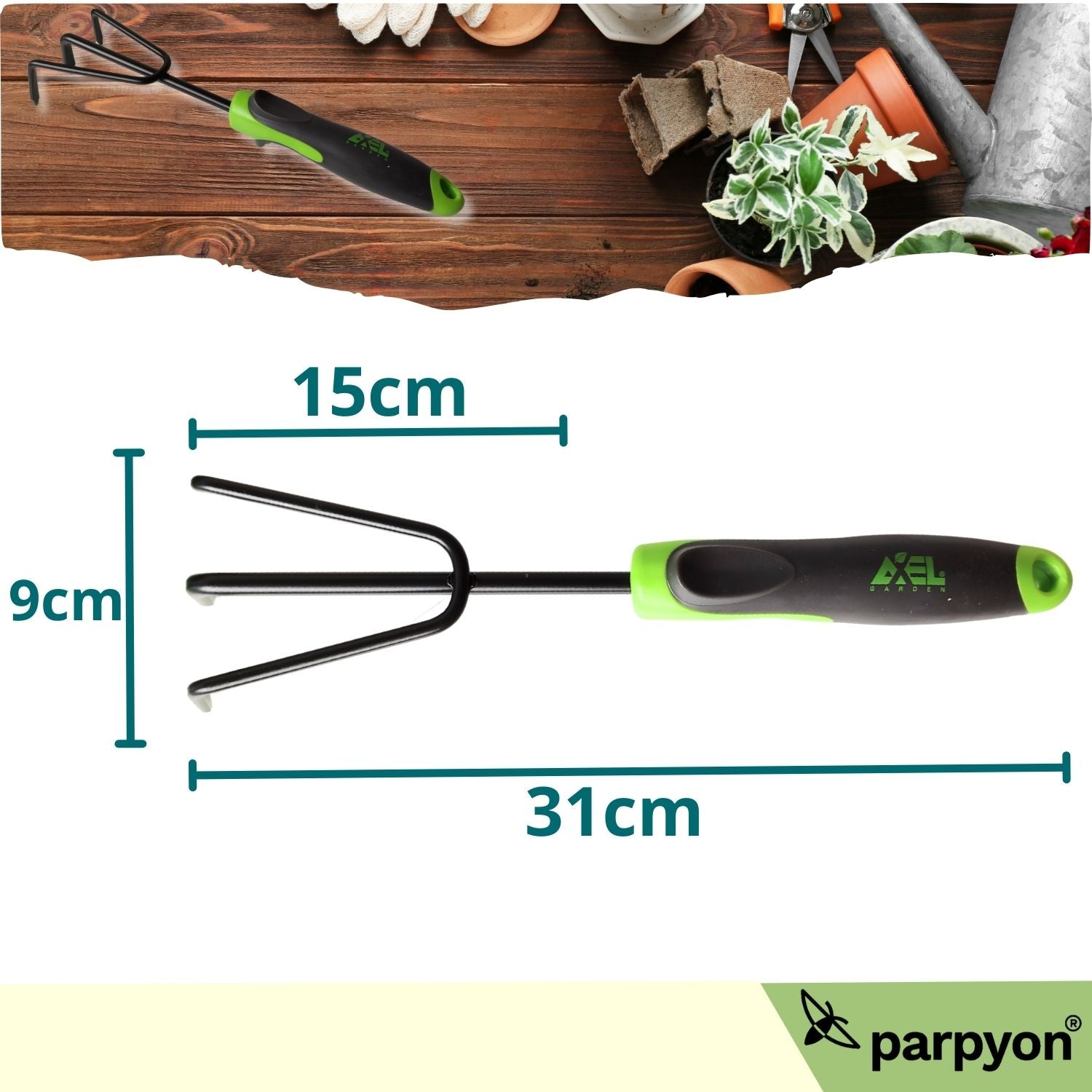 Rastrello coltivatore piante giardinaggio tridente falenashop.myshopify.com
