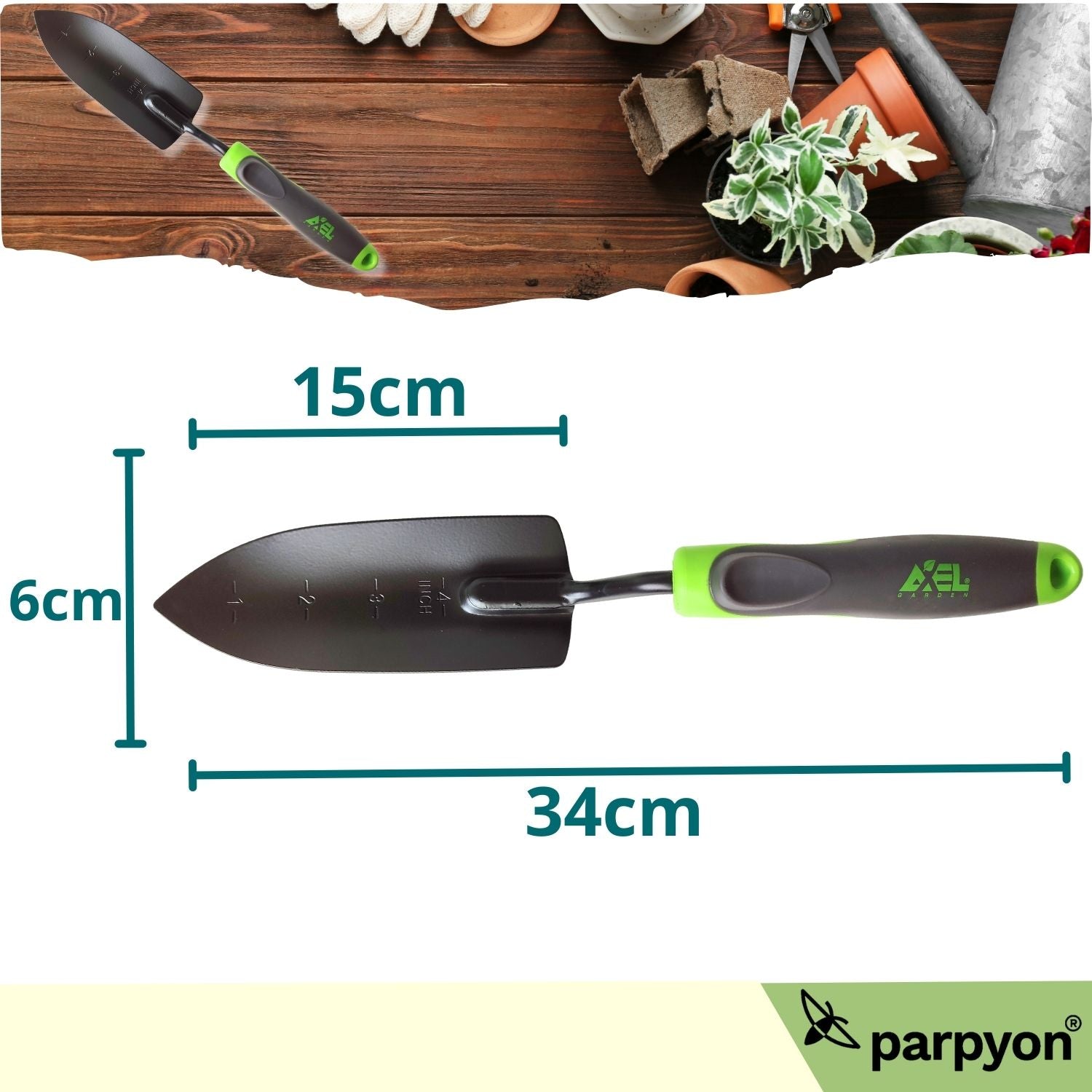 Paletta trapiantatore piante attrezzi giardinaggio falenashop.myshopify.com