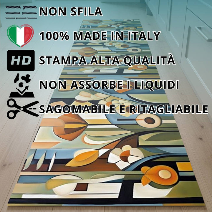 Tappeto cucina lavabile alby #colore_ab610