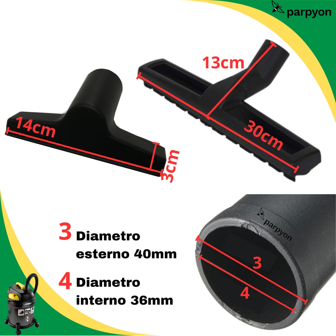 Lavor spazzole per aspirapolvere 4pz accessori ricambi lavorwash