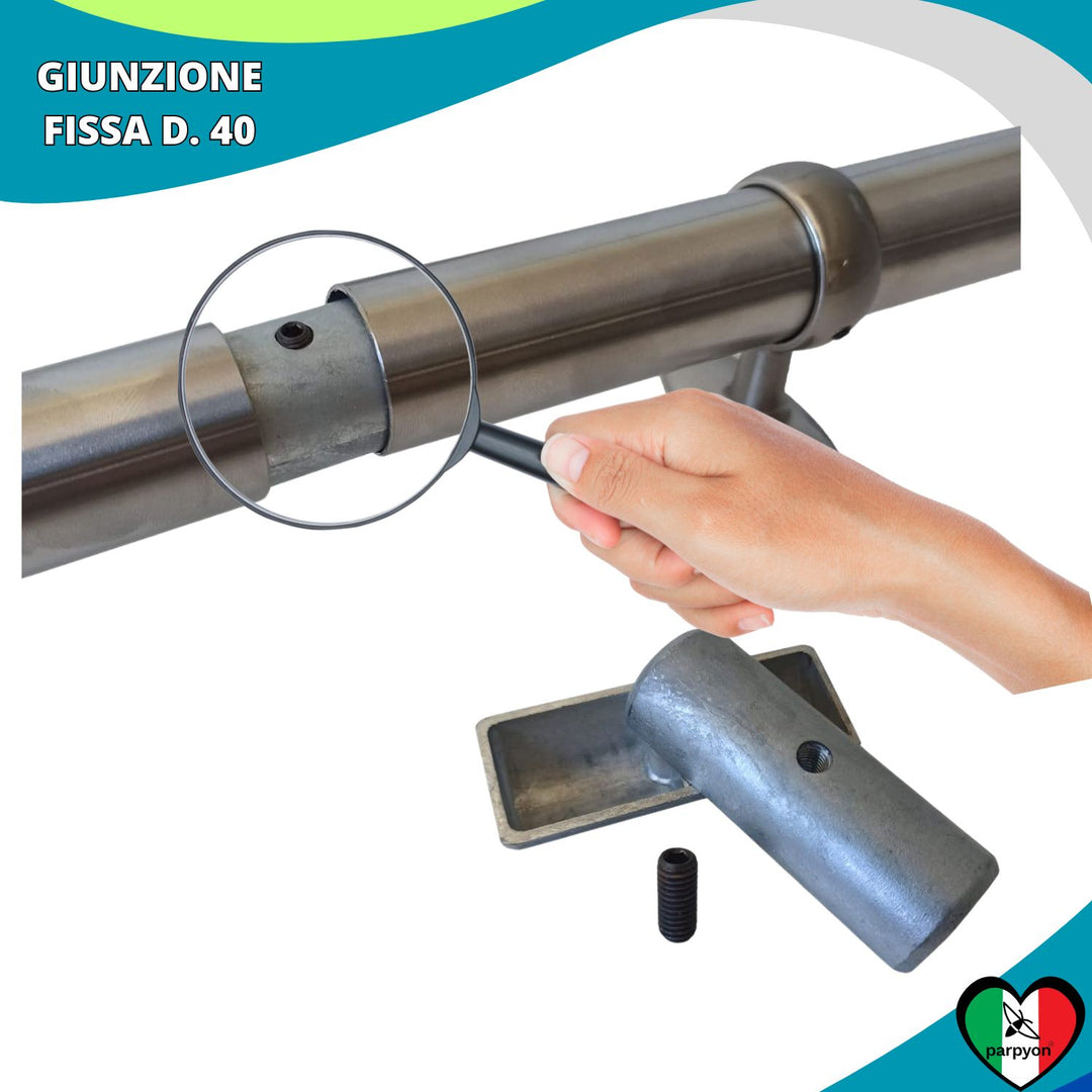 Accessori Corrimano - Giunzione Fissa D.40