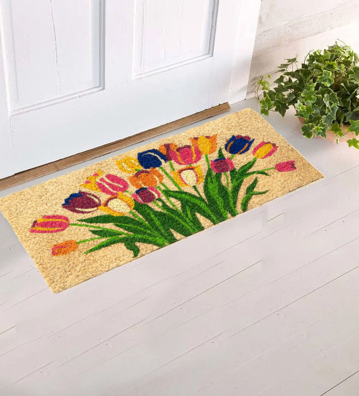 Zerbino Ingresso casa Divertente Simpatico cm 23X53 Tappeto Antiscivolo in Cocco