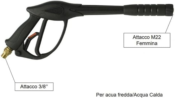 Lavor pistola + lancia + ugello ricambi idropulitrice acqua calda