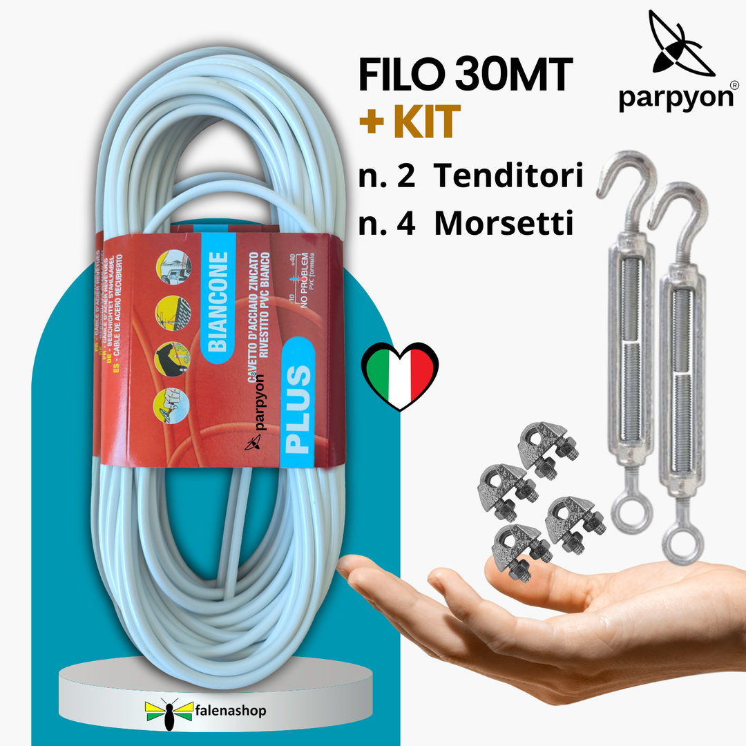 TNSLAND 4 Pezzi Filo Per Stendere Il Bucato Da Esterno 5 TNSLAND 4 Pezzi Filo Per Stendere Il Bucato Da Esterno 5
