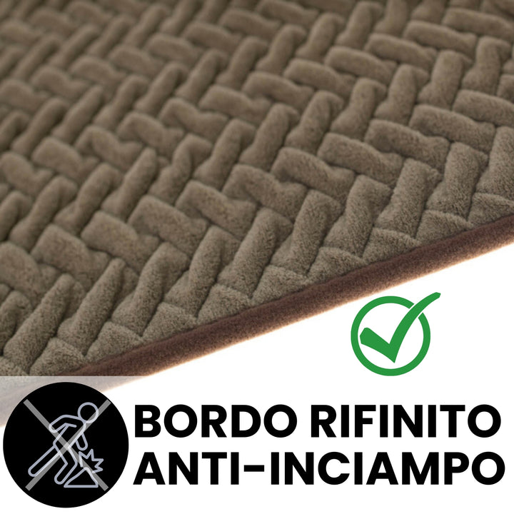 Tappeto Bagno Antiscivolo e Lavabile Dune Marrone, Soffice Assorbente e Resistente falenashop.myshopify.com