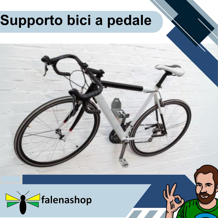 Parpyon® Porta biciclette da muro 1 gancio pedale