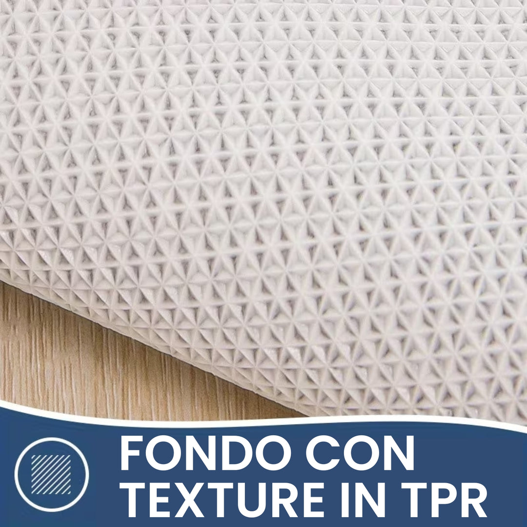 Tappeto Bagno Antiscivolo lavabile Bianco per doccia vasca MOD.103