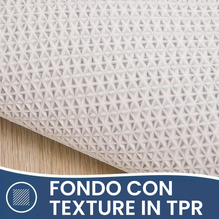 Tappeto Bagno Antiscivolo lavabile Bianco per doccia vasca MOD.103