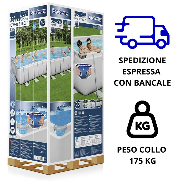 Piscina Bestway 56475 cm 732x366x132H con Accessori