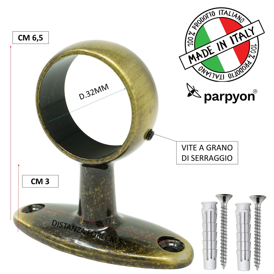 4 Pezzi Staffa Per Bastone Tende In Metallo, 25-28 Mm Staffe Per Tende