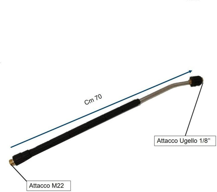 Lavor lancia cm 70 + 1 ugello ricambi idropulitrice acqua calda