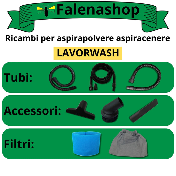 LAVOR N. 3 Filtri panno per Aspirapolvere LAVORWASH bidone aspiratutto