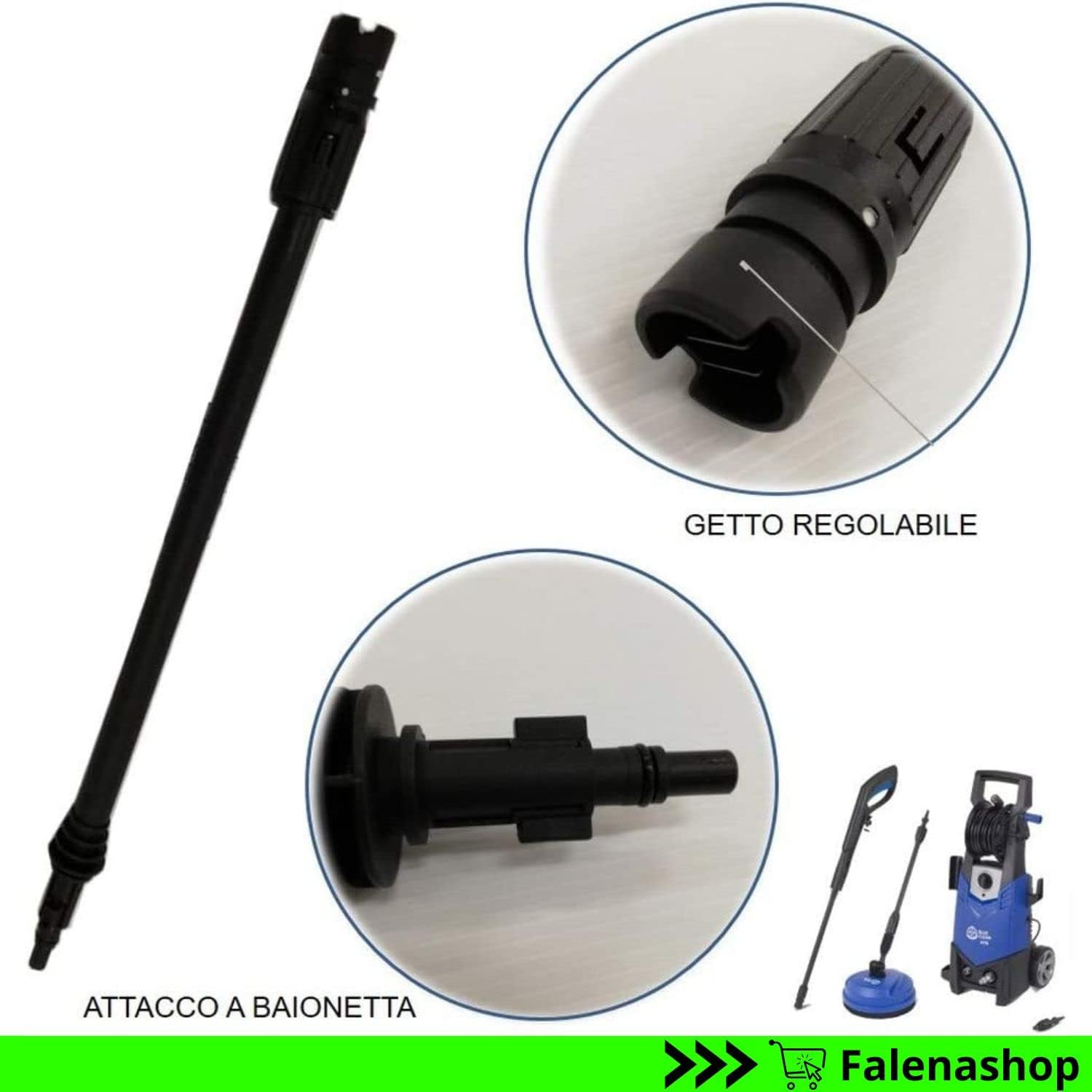 Lancia Regolabile Idropulitrice Annovi Reverberi Black Decker falenashop.myshopify.com