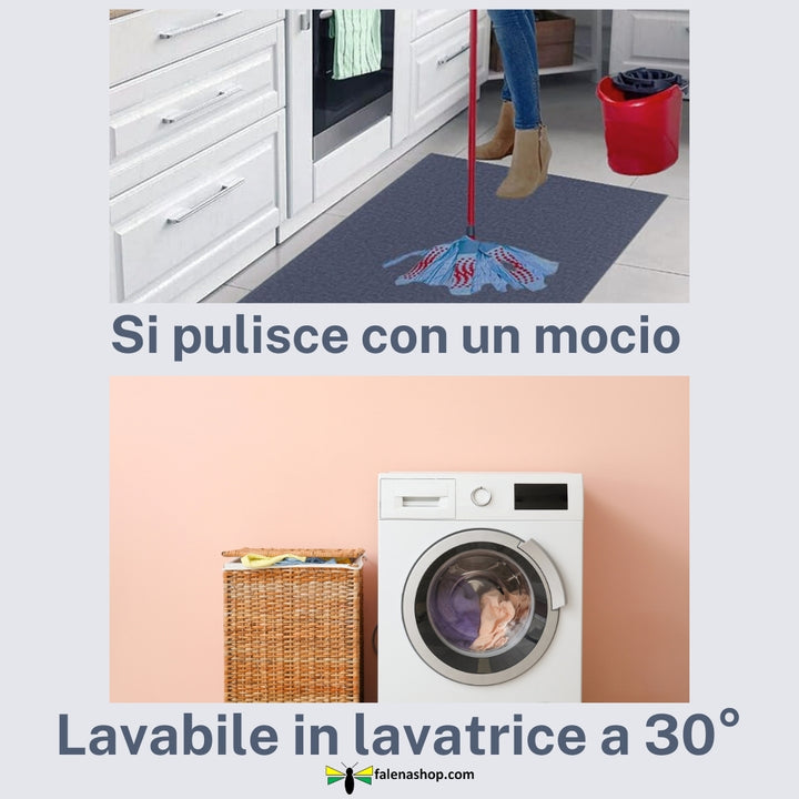 Tappeto passatoia Cucina Lavabile sixty dettagli#colore_x03