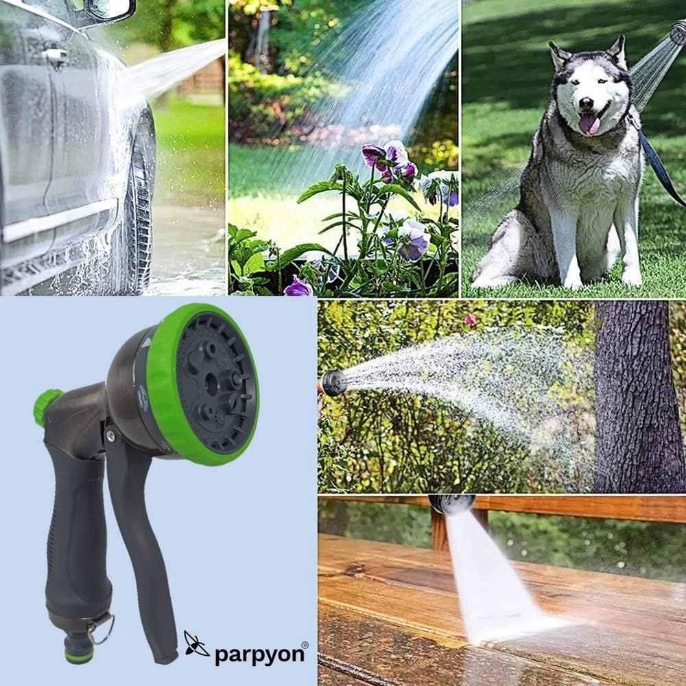 Pistola acqua giardino Doccetta spruzzo in Metallo 8 getti
